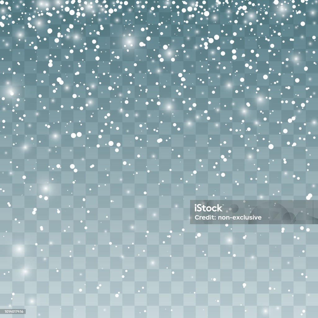 Snow Fall Pattern Image Snowfall Pattern Falling Snowflakes Vector Illustration Isolated On ...