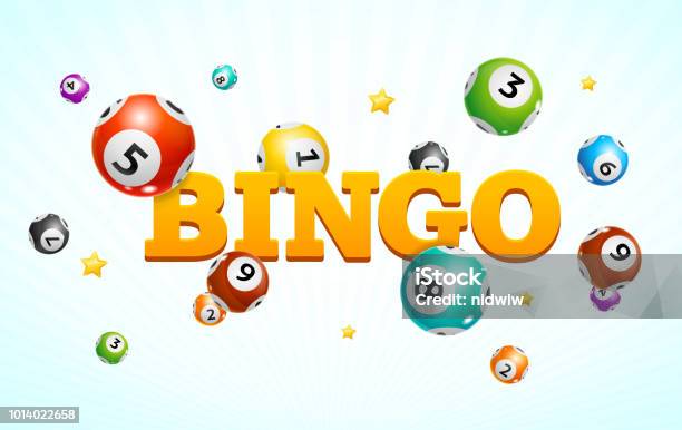 Realistic Detailed 3d Lotto Bingo Concept Card Background Vector Stock Illustration - Download Image Now