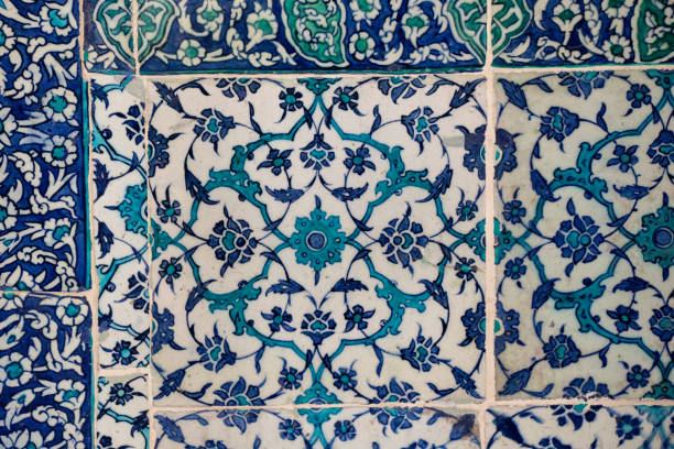 istock Ottoman ancient Handmade Turkish Tiles 1014028080