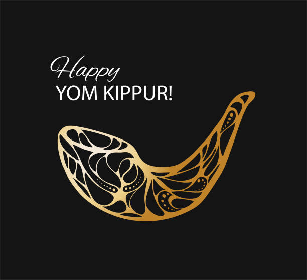 mutlu yom kippur arka plan vektör çizim - yom kippur illüstrasyonlar stock illustrations