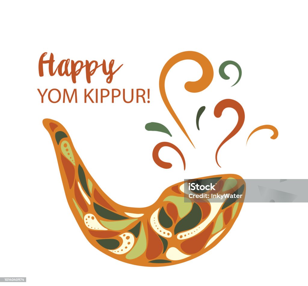 Mutlu Yom Kippur arka plan vektör çizim - Royalty-free Yom Kippur Vector Art