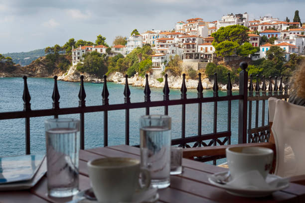Skiathos town, Greece - The Aegean Paradise, view from the restaurant