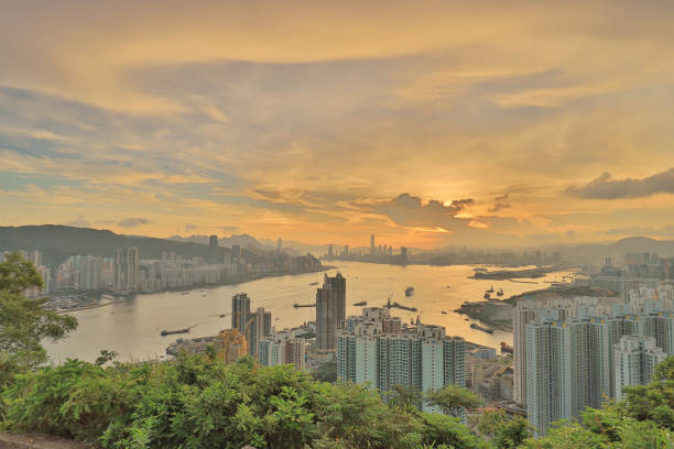 istock an apartment blocks in Yau Tong Devil Peak 1014056214