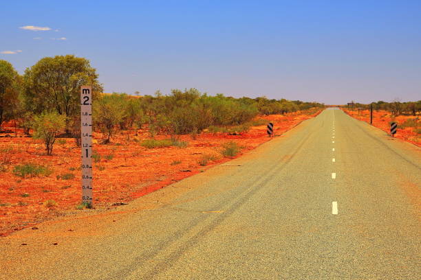 istock Road sign for flooding in Australia 1014056514