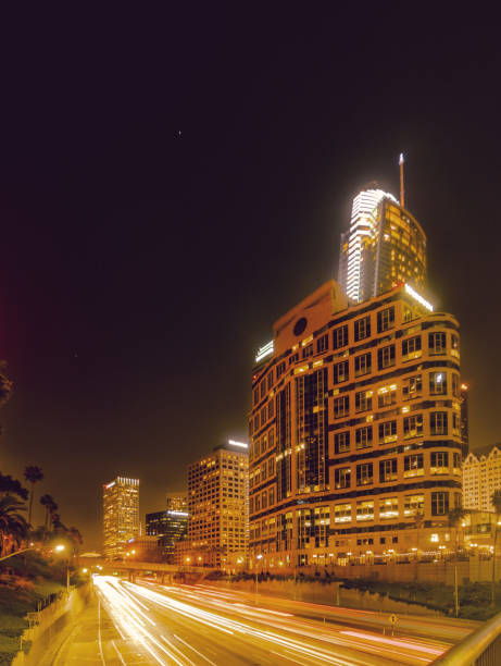 lights at night light up the city