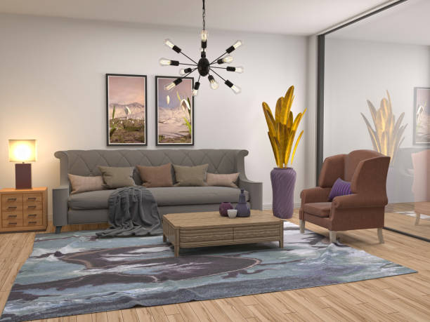 istock Interior of the living room. 3D illustration 1014076484