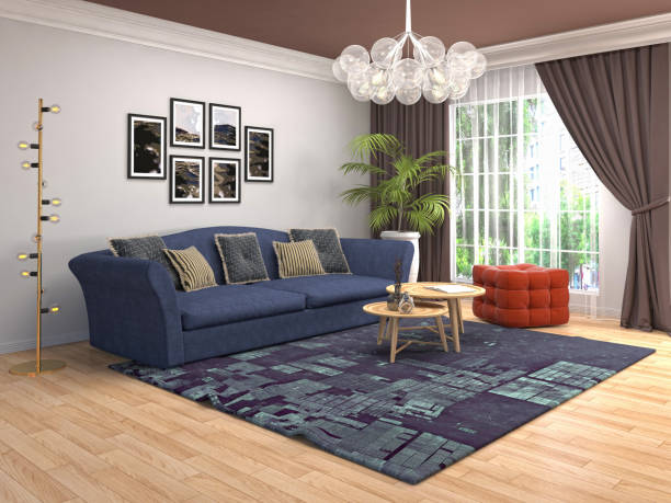 istock Interior of the living room. 3D illustration 1014077346