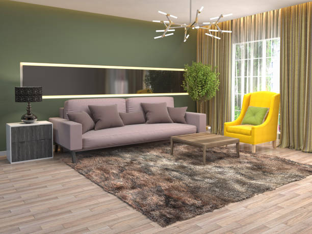 istock Interior of the living room. 3D illustration 1014078096