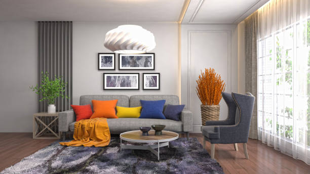 istock Interior of the living room. 3D illustration 1014080888