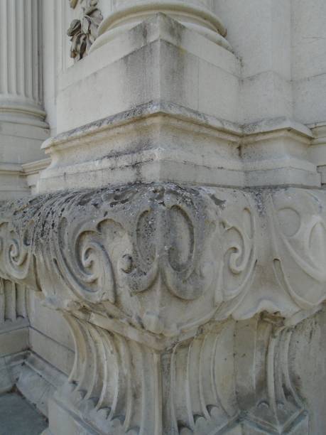 istock Intricate , old carved masonry detail, summer, UK 1014081640