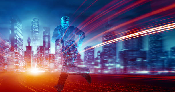 istock Businessman Running On The Way To Success 1014086012