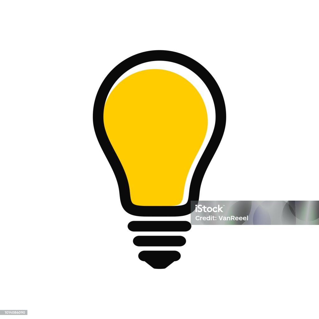 Modern light bulb icon. Idea and creativity symbol. Modern light bulb icon. Idea and creativity symbol. Vector EPS 10 Light Bulb stock vector