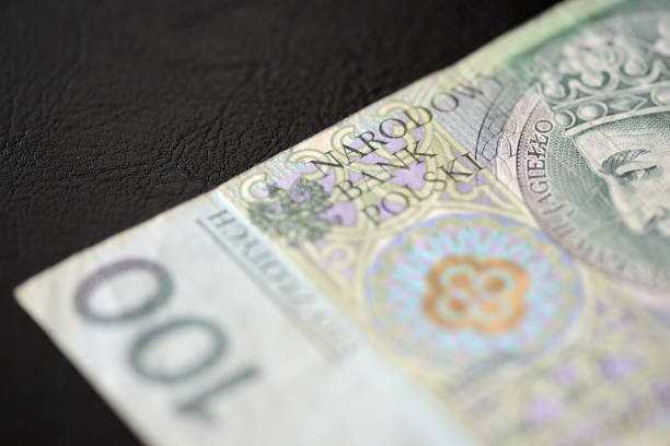 istock A hundred Polish zlotys on a dark background close up 1014092614