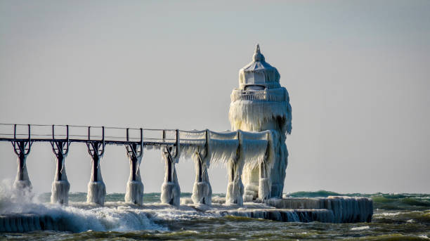 Untitled St. Joseph Lighthouse, Michigan, USA saint joseph stock pictures, royalty-free photos & images