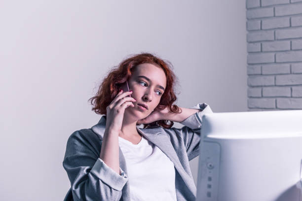 istock A girl with red hair 1014098558