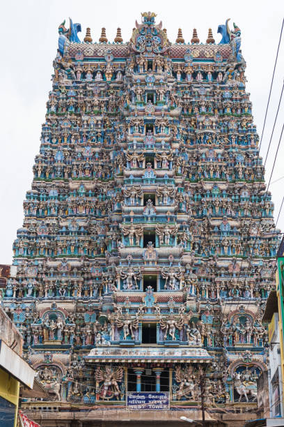istock Ornate temple entrance gateway in Madurai 1014108376