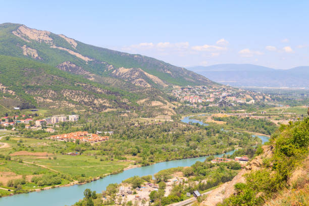 istock Aerial view on old town Mtskheta in Georgia 1014114038