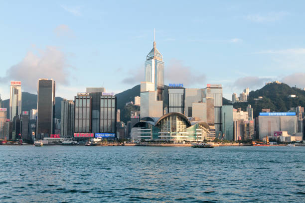 istock a  Victoria harbor with Hong Kong skyline 1014116798