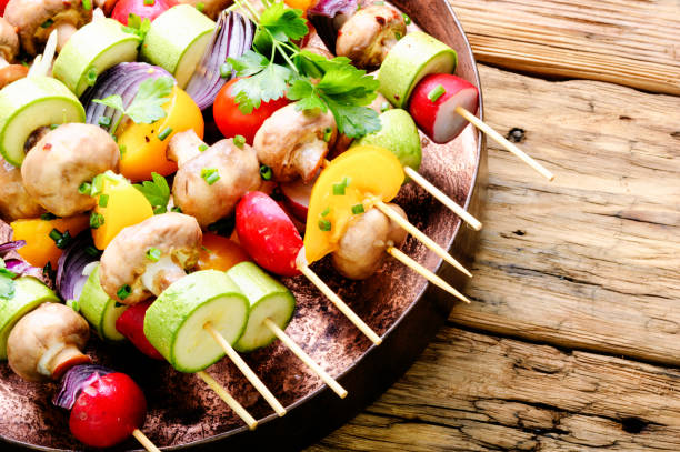 istock Vegetables grilled skewers 1014121502