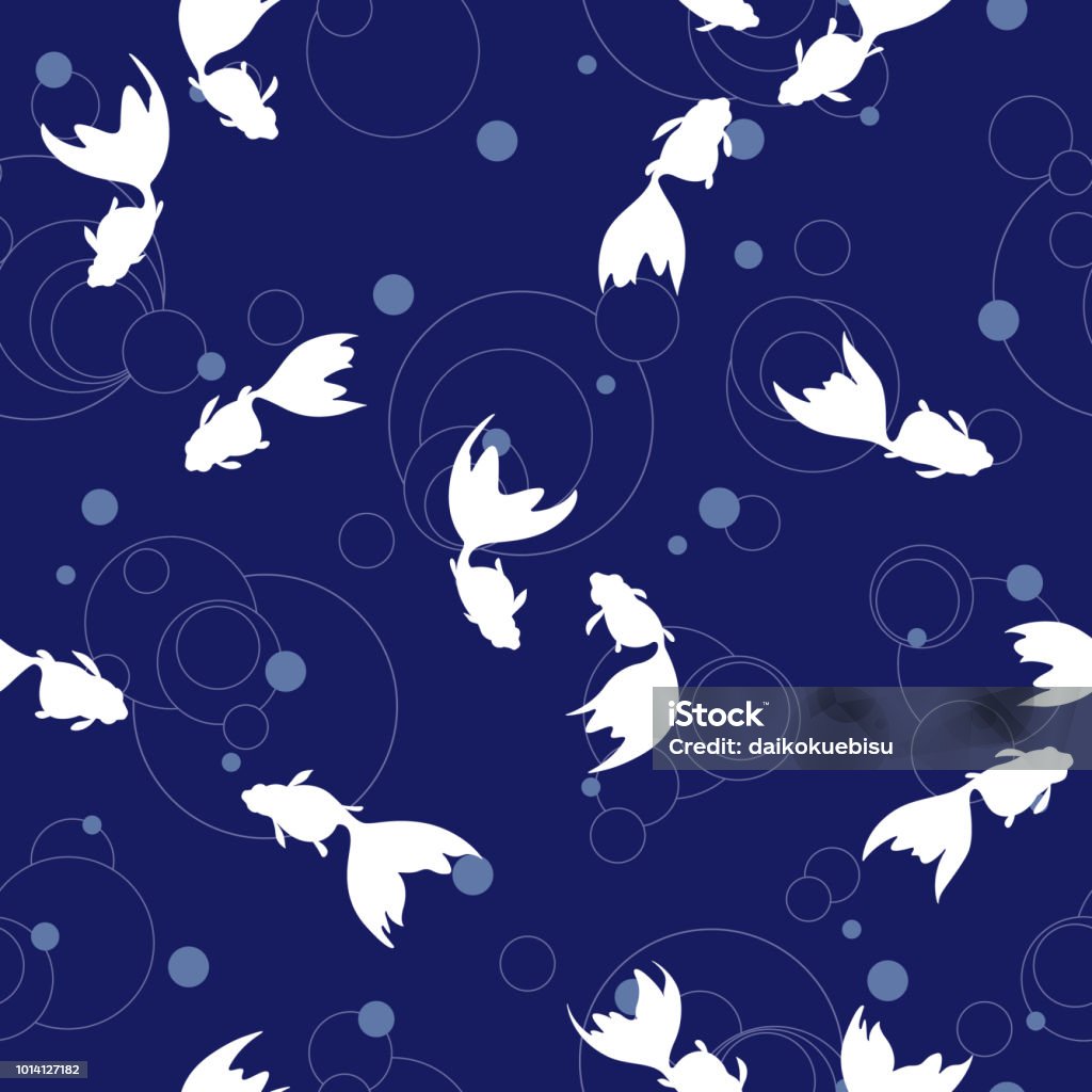 Japanese Abstract Fish Pattern Japanese Style Fish Pattern Stock Illustration - Download Image Now ...