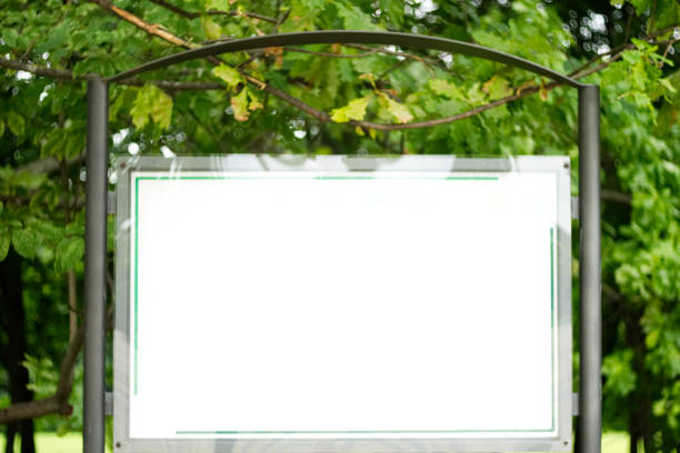 istock Informational board in the park. 1014130322