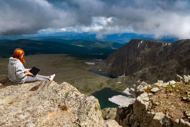 istock Stylish woman hiking 1014131668