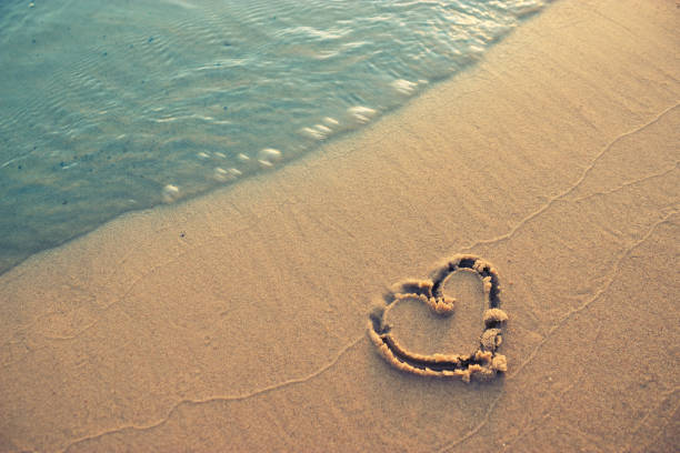 istock Heart Symbol On a Sand Of Beach 1014155468