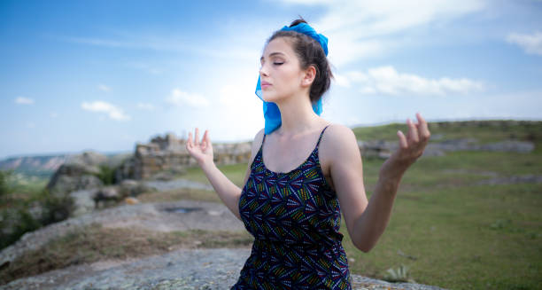 istock a young woman in the spring 1014175050