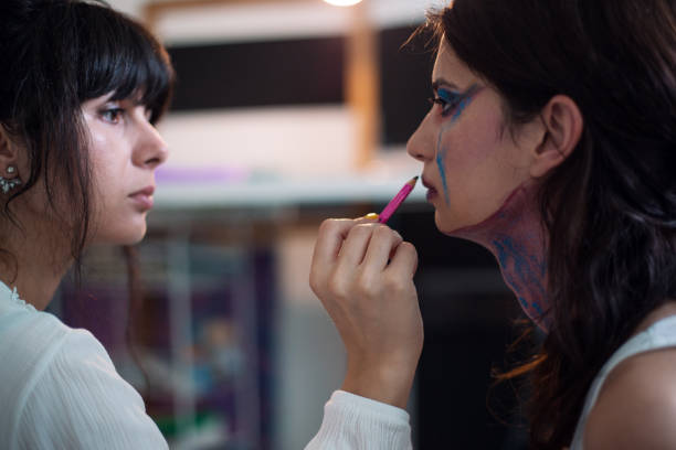 istock Artist painting on a human model 1014179564