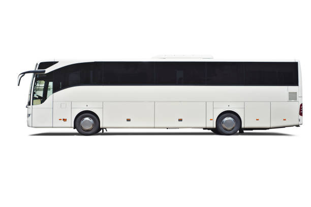 coach bus - bus coach bus travel isolated imagens e fotografias de stock