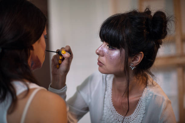 istock Artist painting on a human model 1014186950