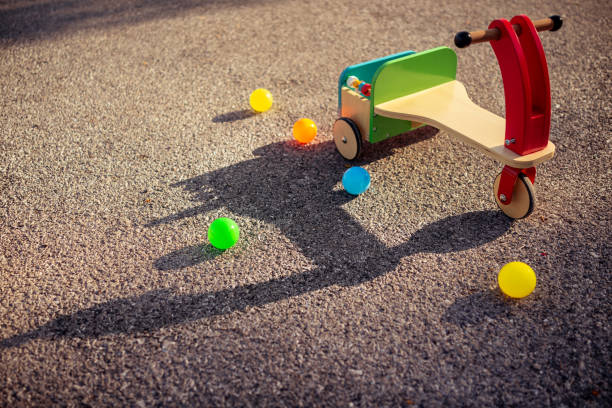 istock Child's bicycle on playground 1014193984