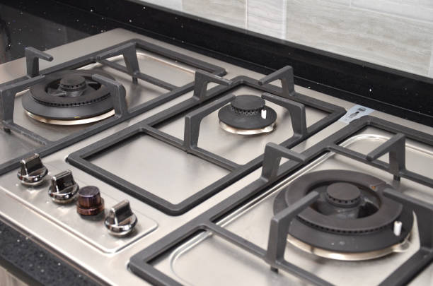 istock Kitchen gas stove in the kitchen 1014194650