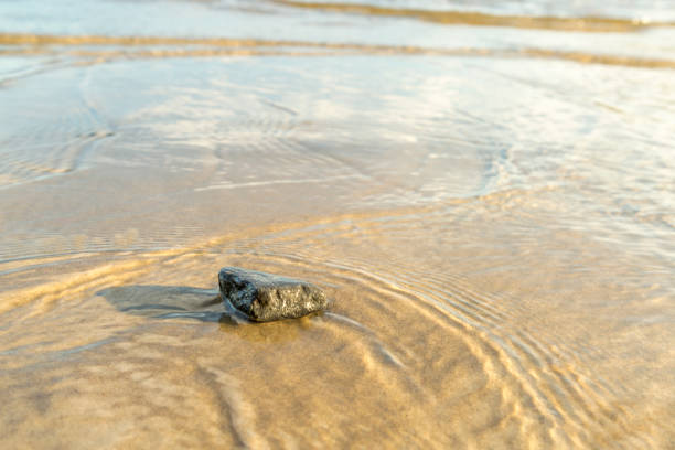 istock Stone in Sand with Water Ripples 1014197216