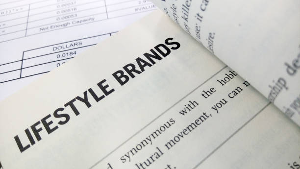 istock Lifestyle brand word on the book 1014198412