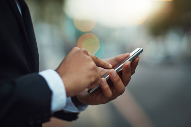 istock Managing his business on the go 1014198528