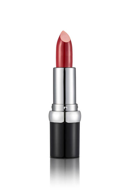 istock Red lipstick isolated on white background 1014205776