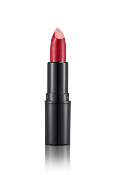 istock Red lipstick isolated on white background 1014205800