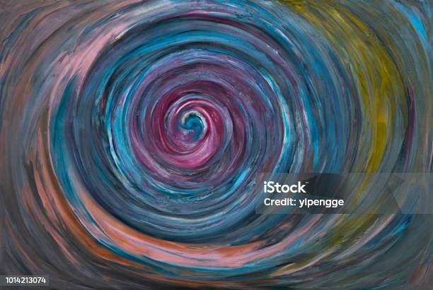 Colorful Whirlpool Stock Photo - Download Image Now - Depression - Sadness, Spiral, Paint