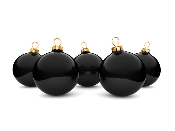 istock Black Christmas ball 1014216302
