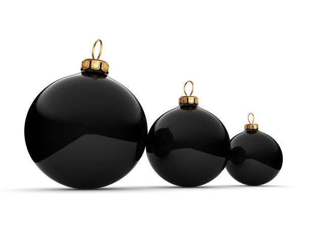 istock Black Christmas ball 1014216584