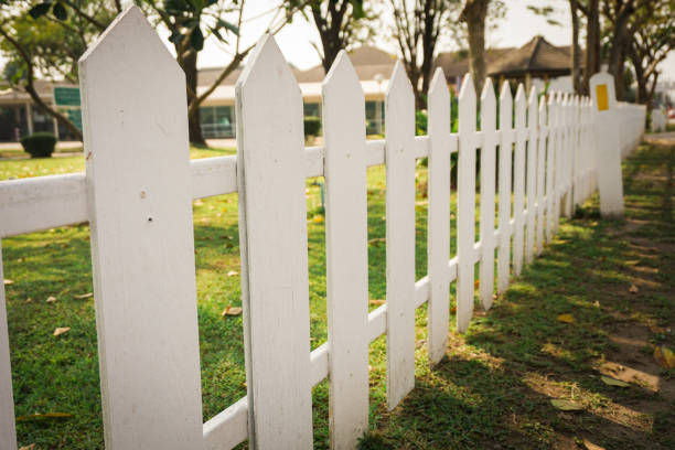 istock white wooden fence 1014216834