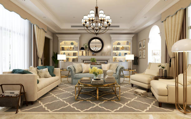 istock 3d render of living room 1014219310