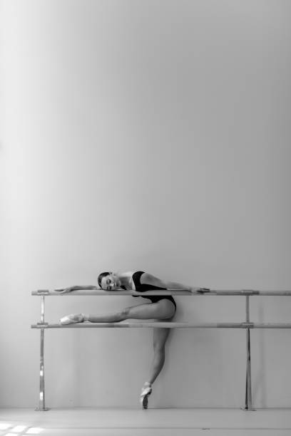 istock Beautiful ballerina training in the class 1014224718