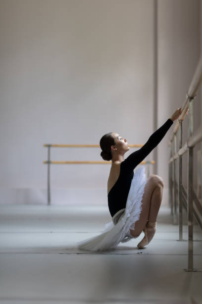 istock Beautiful ballerina training in the class 1014225012