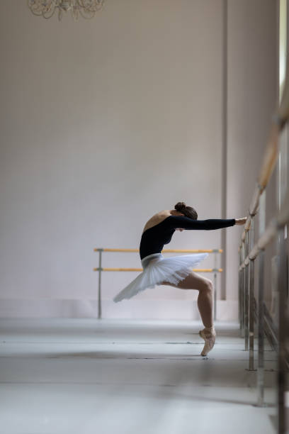 istock Beautiful ballerina training in the class 1014226038