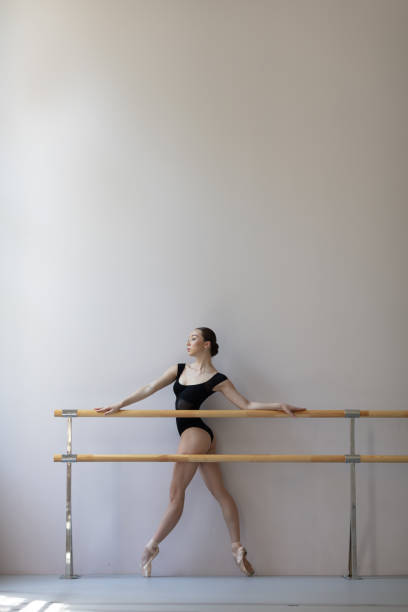istock Beautiful ballerina training in the class 1014227588