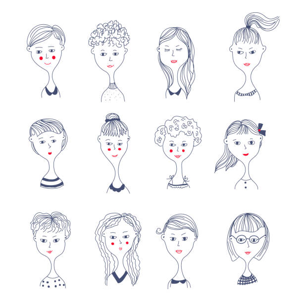 607 Drawing Of A Cute Little Girl With Curly Hair Illustrations & Clip Art - iStock 607 Drawing Of A Cute Little Girl With Curly Hair Illustrations & Clip Art - iStock