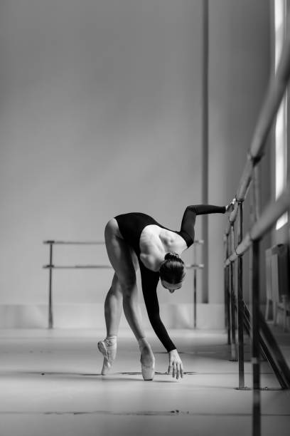 istock Beautiful ballerina training in the class 1014228438