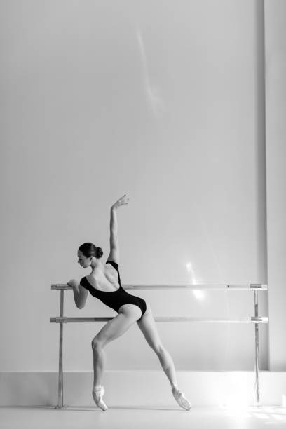 istock Beautiful ballerina training in the class 1014228794